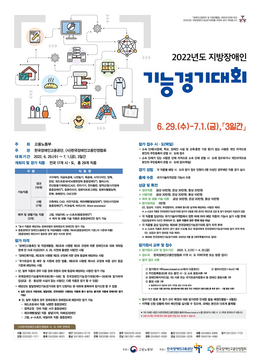 1.2022년 경상북도장애인기능경기대회 개최 안내